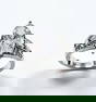 Elegant Sterling Silver Marquise Cut CZ Ring Ring weighs 6.7 Grams Size 9