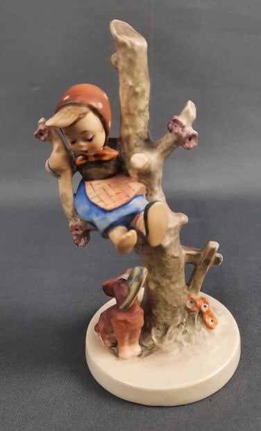 Vintage Goebel Hummel Out of Danger 56B Crazed. Please see images for details regarding the: Crazed. Please see images for details regarding the condition.