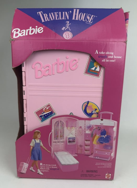 Vintage Barbie Travelin House Trunk Excellent condition with box. Electronics untested. See photos: Excellent condition with box. Electronics untested. See photos for contents and condition details