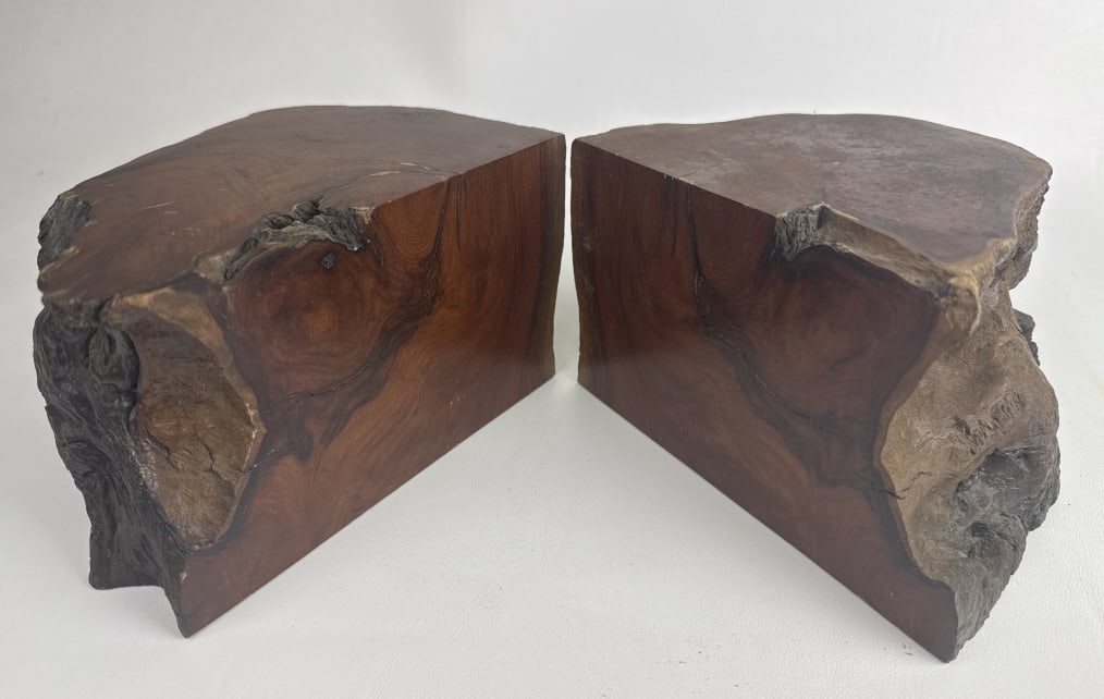 Vintage California Redwood Bookends Some scratches and dust see photos for condition details.: Some scratches and dust see photos for condition details.