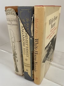 Vintage Books Dickens Roosevelt Kennedy Three vintage hardcover books with dust jackets.