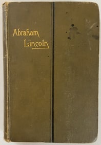Antique Abraham Lincoln Book 1891 Abraham Lincoln by Rev. James J Ellis, published by James Nisbet &