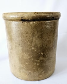 Antique Stoneware Primitive Farmhouse Crock Crock measures 10"