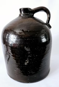 Antique Stoneware Glazed Beehive Jug #2 Jug measures 11" tall. Condition consistent with its age.