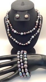 Honora Multi-Colored Fresh Water Cultured Pearl Necklace Bracelets & Earrings