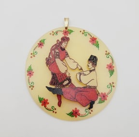 Vintage Handmade Ukranian Pendant Vintage Handmade Ukranian Pendant