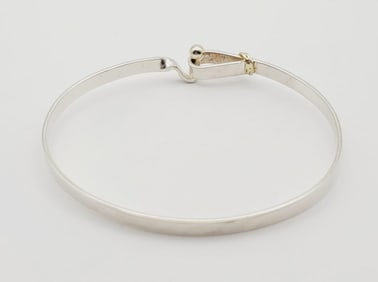 Tiffany Sterling Silver Hook and Eye Bracelet Bracelet Measures 5"  Bracelet Weighs 10 Grams