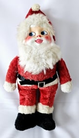 Vintage Celluloid Face Plush Santa Doll Condition consistent with its age. Reference photos.
