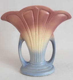 Hull Pottery Mardi Gras Granada Pattern Vase No cracks or chips. 9.5 inches tall. 9.5 inches wide at