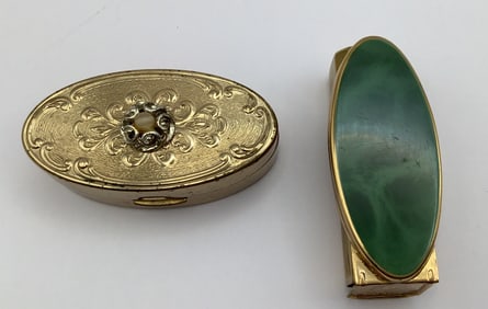 Max Factor & Stratton England Lipstick Cases Cases are vintage.