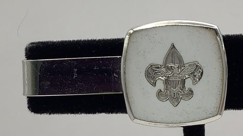 Vintage Sterling Boy Scout Money Clip Clip weighs 10 TGW