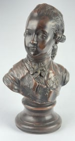 Vintage Bronze Colored Bust Triarn Tiam Paris Bust measures 16 inches tall.