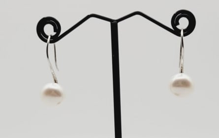 Honora Sterling Silver Pearl Earrings Earrings Weigh 4.4 Grams