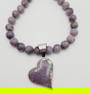 Jay King Sterling Silver Lepidolite Necklace Necklace Measures 18.5" Necklace Weighs 140 Grams