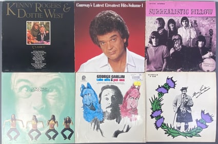 Vinyl LPs Conway Twitty, George Carlin, Jefferson Occupation: Foole by George Carlin, Little David