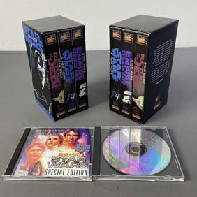 Star Wars Original Trilogy on VHS Two sets of the original trilogy in slipcases.
