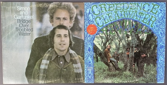 Vinyl Records Simon & Garfunkel and CCR Bridge Over Troubled Water by Simon & Garfunkel, Columbia