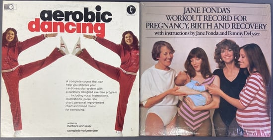 Exercise Vinyl Records Jane Fonda & Aerobics Jane Fonda's Workout Record for Pregnancy, Birth and