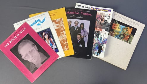 Elton John Sheet Music & Songbooks Four music sheets featuring the songs of Elton John and Bernie