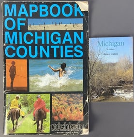 Michigan Map & History Books Michigan a History by Bruce Catton. Published by WW Norton and Company,
