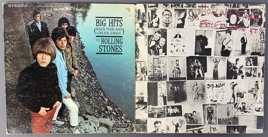 Rolling Stones Vinyl Big Hits & Exile on Main St Big Hits (High Tide and Green Grass), London