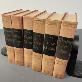 Winston Churchill The Second Word War Books Six volume set of the history of the Second World War by