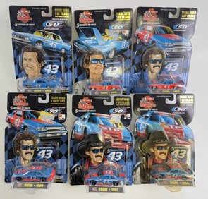 Richard Petty 5 Decades of Petty 1/64 Car Lot Racing Champions. . All unopened on card. Cards have