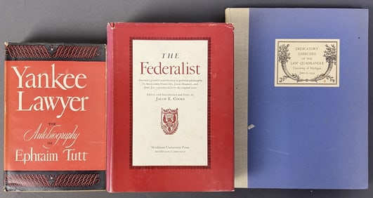 Vintage Law Books, Federalist, Yankee Lawyer Yankee Lawyer the Autobiography of Ephraim Tutt,
