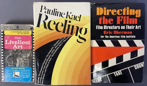Vintage Film Movie Books Set of Three The Liveliest Art by Arthur Knight, published by Signet