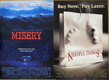 Stephen King Movie Posters Misery & Needful Movie posters for the movies Misery and Needful Things,