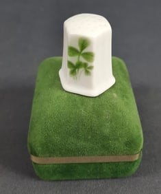 Vintage Donegal Irish Shamrock China Thimble Please see images for details regarding the condition.