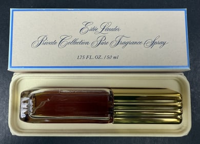 Estee Lauder Private Collection Pure Fragrance 1.75oz with box. Nearly full.