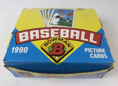 1990 Bowman Baseball Picture Cards Lot Some football cards also in box. Not inventoried. What might