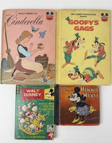 Vintage Disney Children’s Book Lot Signs of age and wear including creasing staining, some pencil