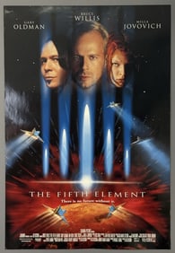 The Fifth Element One Sheet Movie Poster 1997 26.75 x 39.75 double sided. From closed movie theater