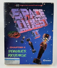 Space Quest II Vintage Sierra Computer Game IBM Chapter II Vohaul’s Revenge. Untested. Includes