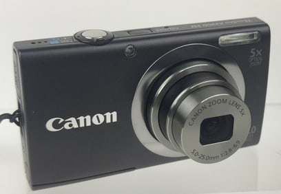 Canon PowerShot A2300 HD Digital Camera 16 Mega Pixels with Box, Charger, Battery and case. Powers