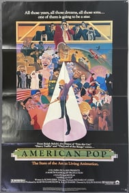American Pop Original Movie Poster 1981 Original movie poster for the animated movie American Pop,