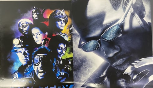 Superhero Movie Posters Mystery Men & Blade Two posters for Mystery Men starring Ben Stiller and