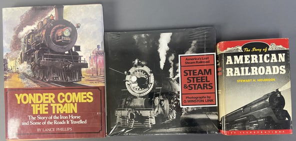 American Train Books Set of Three Yonder Comes the Train by Lance Phillips, published by Galahad