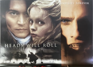 Interview w/ the Vampire & Sleepy Hollow Posters One sheet double sided movie posters for Interview