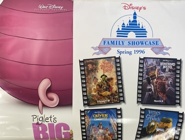 Disney Movie Posters Piglet, Muppets Disney's Spring 1996 Family Showcase poster featuring Muppet