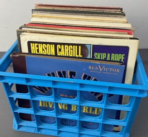 Mystery Lot Vinyl Records Berlin Cargill Williams Crate of over 50 vinyl albums including classical,