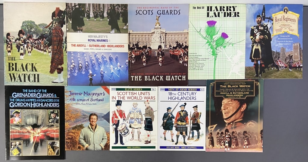 Scotland History & Music Booklets Set of Ten Her Majesty's Royal Marines & The Argyll & Sutherland (1 of 12)