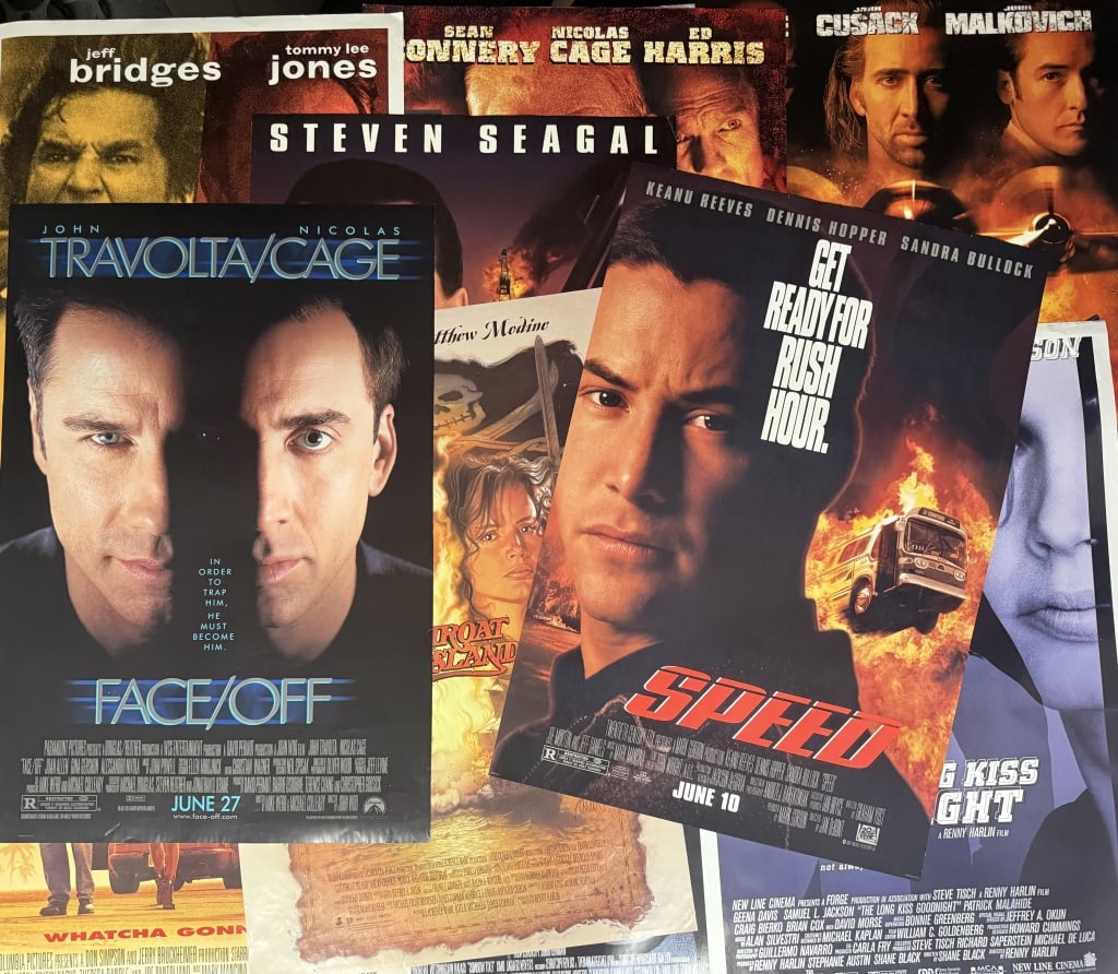 90s Action Movie One Sheet Movie Poster Lot 2 13 posters. Double sided 11 27 x 40 inches. 2 27 x 41 (1 of 4)