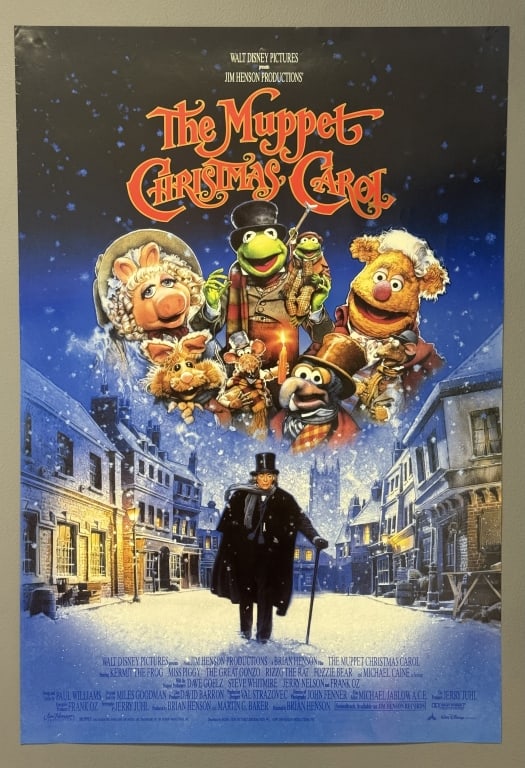 1992 The Muppet Christmas Carol Movie Poster Theatrical One Sheet Movie Poster 27 x 40 inches in (1 of 11)