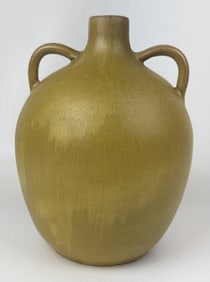 Huronia Pottery Handled Vase 8.5 inches tall. No cracks or chips.