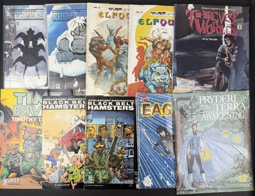 80s Indie Comics Lot Eclipse Firs Warp Starblaze 10 comics. Reader copies with signs of age/wear