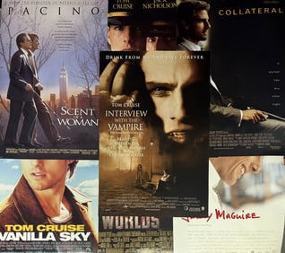 Tom Cruise Movie Poster Lot One Sheet double sided. Measure 27 x 40 inches. From closed movie
