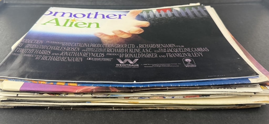 Folded Movie Poster Mystery Lot 2 1980s From closed movie theater collection. What might you find?: From closed movie theater collection. What might you find?